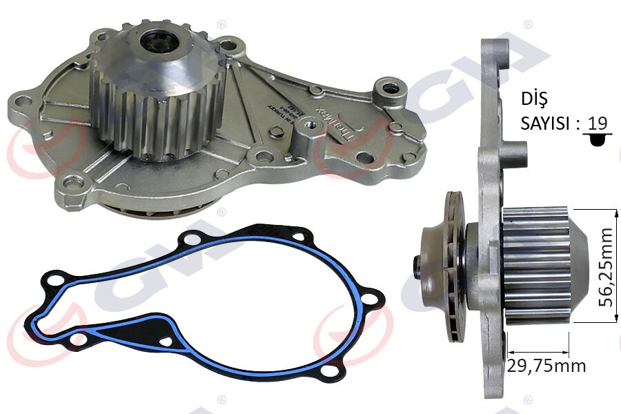 Devirdaim P207-P208-P301-P308-P508-P2008-P3008-P5008 08>Partner-Berlıngo-Rıfter-Jumpy-C5-C4-Ds4-C3-D S3-Ds5-C-Elysee 1.6 Hdı Dv6c Dv6dted Focus 04>11 1.6 Tdcı Focus 11>17 Ecosport 14> Fıesta 08>17 Kuga GVA 5245115