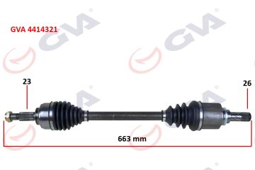 Komple Aks Sol Clıo Iv 1.5 Dcı 12- 75-90Hp GVA 4414321