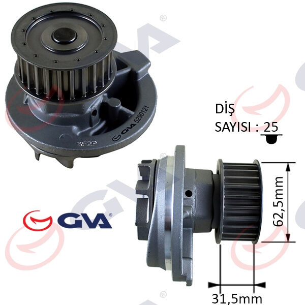 Devirdaim Astra F-G-Vectra A-B-Omega B-Kadett E-Calıbra A 1.8İ 16V-1.7D-2.0İ 16V 1334041 GVA 5290121