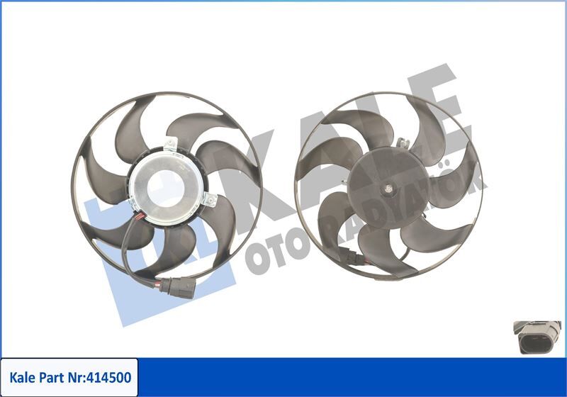 Fan Motoru Sağ Caddy Iıı-Golf V-Vı-Plus-Jetta Iıı-Iv-Passat-Scırocco-Touran 200W-295Mm KALE 414500