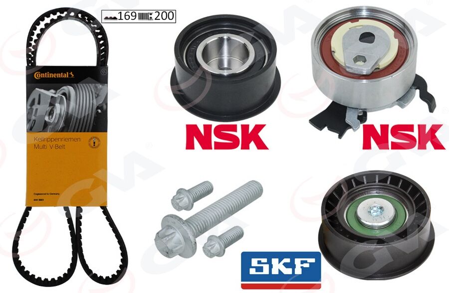 Eksantrik Gergi Kiti 169X200 Astra F-Corsa B-Vectra B 1.4İ-1.6İ-1.8İ 16V X14xe-X16xel-X18xe GVA 59T9003C