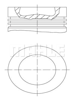 Motor Piston Segman Polo-Golf6-Caddy-Jetta-A3-Leon 79.51Mm Caya-Cayb-Cayc-Cayd-Cfwa 1.2-1.6 Tdı 0.50 MAHLE 028PI00121002