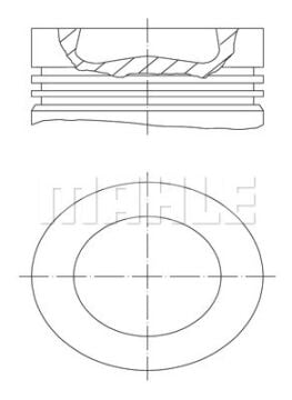 Motor Piston Segman Polo-Golf6-Caddy-Jetta-A3-Leon 79.51Mm Caya-Cayb-Cayc-Cayd-Cfwa 1.2-1.6 Tdı 0.50 MAHLE 028PI00121002