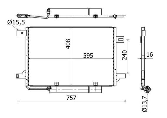 Klıma Radyatoru Mercedes W169 W245 MAHLE AC369000S