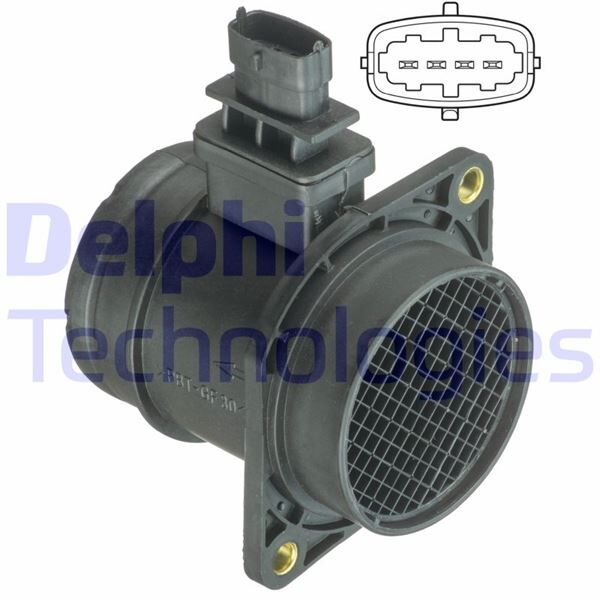 Hava Kütle Ölçer Debimetre Fıat Doblo 05> Grande Punto 05>10 Linea 07> Bravo Iı 07>14 Alfa Romeo Mıto 09> 147 05>10 1.3Jtd 1.9Jtd DELPHI AF10403-12B1