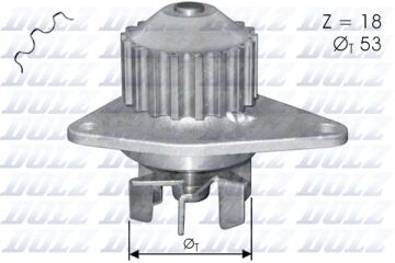 Devırdaım Su Pompası P106-P206-P207-P307-Bıpper-Nemo-Partner-Berlıngo-C2-C3-Saxo-Xsara 1.4 Tu3jp-Tu3a 1.4 8V Mqp Fıat Fıorıno 1.4 Kft.-Kfv DOLZ C114