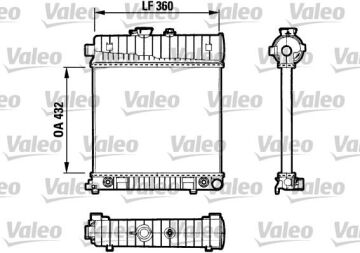 Motor Su Radyatoru Mercedes M111 W202 S202 W210 S210 Klımasız VALEO 731804