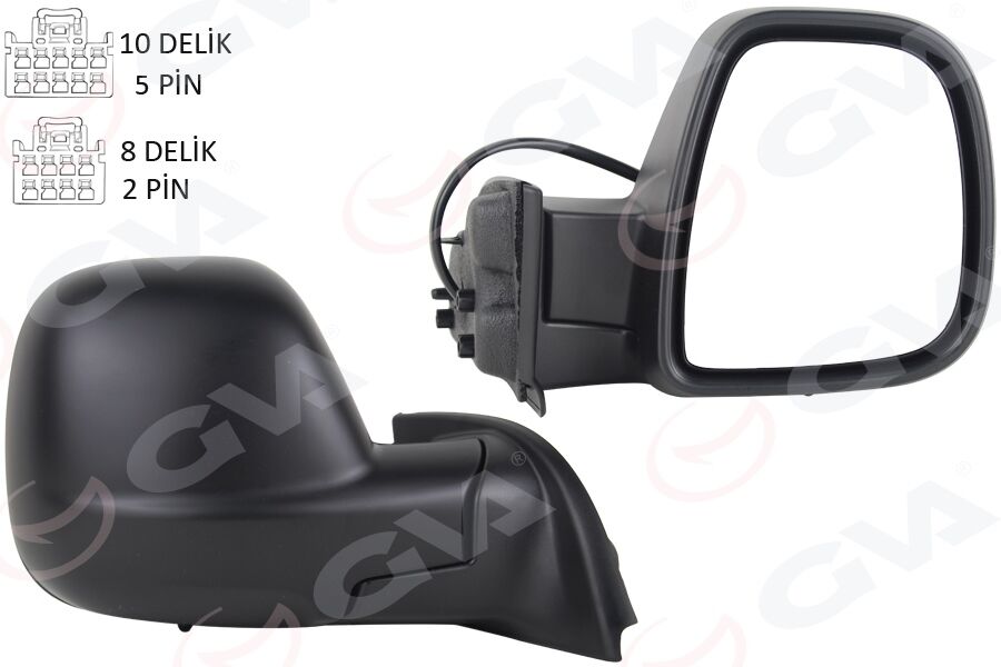 Dış Dikiz Aynası Sağ Berlıngo-Rıfter 2019>Combo-Proace Cıty 19> Elektrikli Desenli Rezistanslı Sensörlü GVA 1045164