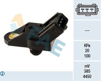Basınç Map Sensörü P106-P206-P306-P406-P605-Partner-Berlıngo-Saxo-Xsara-Zx-Xantıa 1.1-1.4-1.6-2.0 Tu 1-Tu3-Tu5-Xu10 FAE 15012