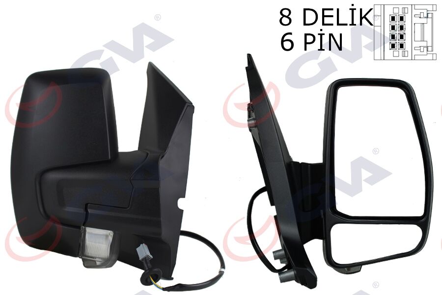 Dış Dikiz Aynası Sağ Ford Custom 12> Elektrikli-Sinyalli-Katlanır GVA 1032214