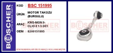 Motor Takozu Burgulu Kng-Mgn Iı-Clıo Iı 1.5 Dcı BSC 151995