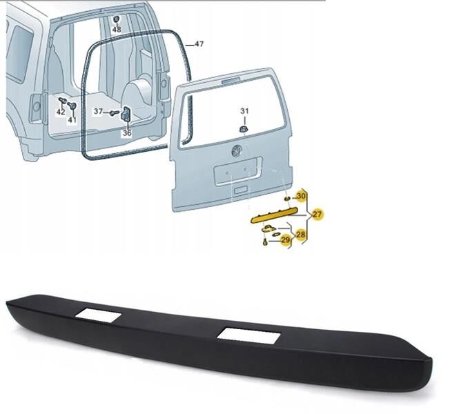 Plaka Lamba Çıtası Tek Çıta Caddy 2009-2015 GKL 296101