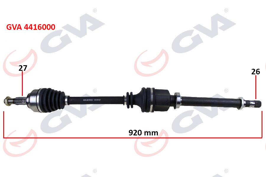 Komple Aks Sağ Kangoo Iıı 08> 1.5Dci 921Mm GVA 4416000