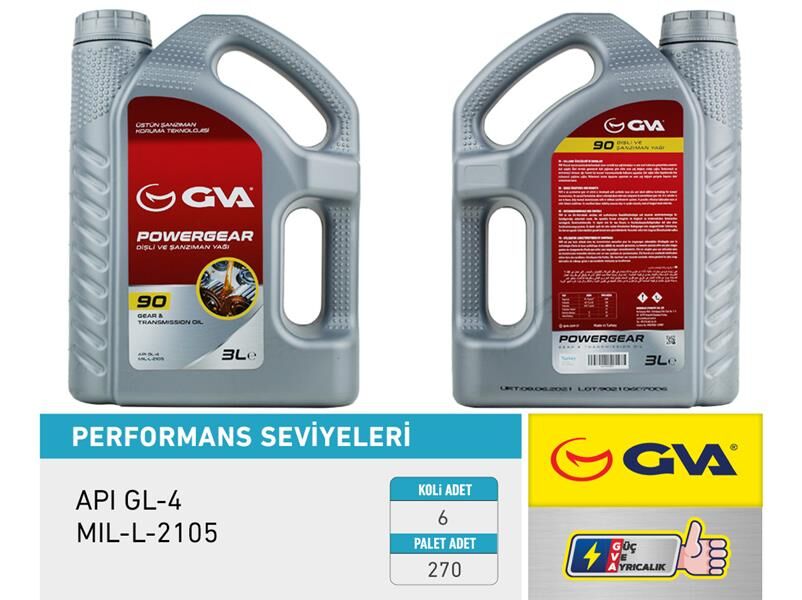 Şanzıman Yağı 90W Apı Gl-4 3 Lt GVA 9920820