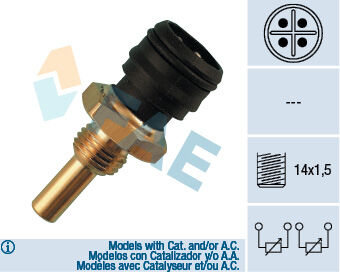 Hararet Musuru Mercedes M102>M104 M116>M120 Om601 Om606 W124 W201 W202 W461 W463 W116 W126 W140 FAE 33290
