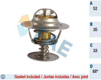 Termostat 88 Escort Focus Mondeo Connect 1.8D-1.8Tdcı 89 07 Transıt 2.5D FAE 5305188