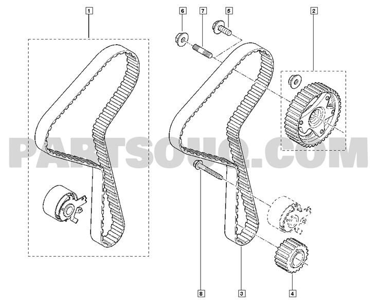Eksantrik Mil Saplaması Clıo-Kangoo-Megane-Sandero-Lodgy-Logan-Duster 1.5 Dcı K9k MY 8200778847