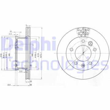 Fren Dıskı On Mercedes Sprınter B901>B904 . Vw Lt 28-35-46 DELPHI BG3236