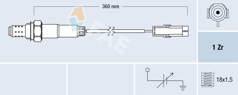 Oksijen Sensörü Opel Astra F-Corsa B-Tıgra-Vectra A-B- 1.4-1.6-Accent 1.3İ-1.5 İ 12V FAE 77101