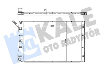 Radyatör Al/Pl/Brz Avantıme-Espace Iıı2.2 Dcı 00 > KALE 351880
