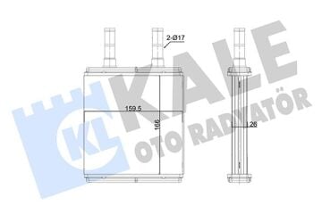 Kalorifer Radyatörü Hyundaı Getz 1.5L D4fa 06-09 - Aleminyum KALE 352110
