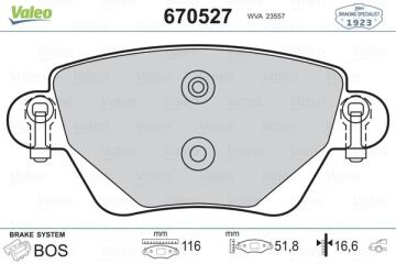 Arka Balata Renault Kangoo 01> Ford Mondeo 00>07 Jaguar X-Type 01>09 VALEO 670527