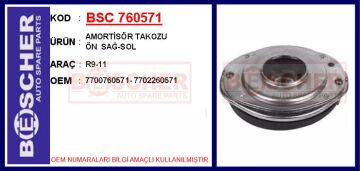 Amortisör Takozu Ön Sağ-Sol R9-11 BSC 760571