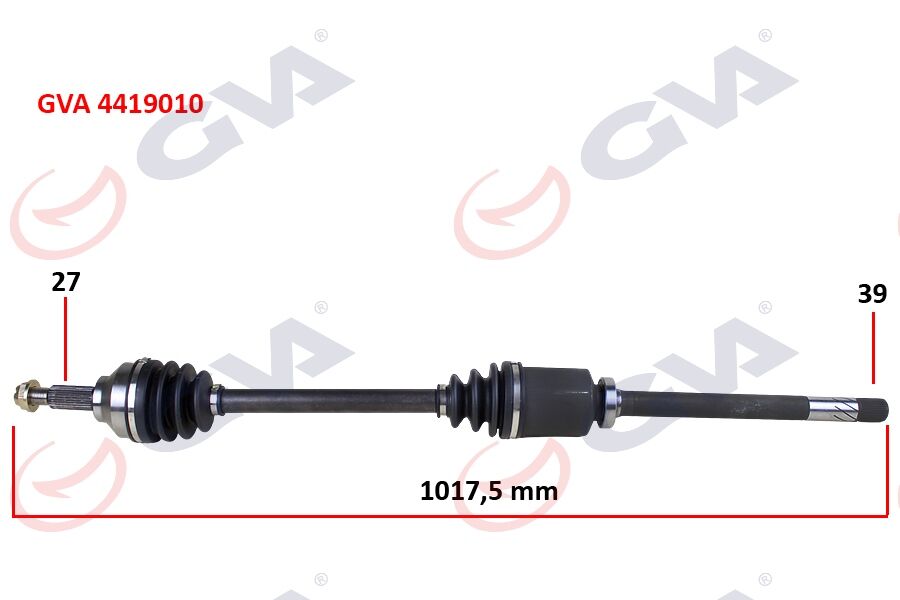 Komple Aks Sağ Trafıc Iı-Opel Vıvaro 1.9 Dcı 01 > 1017Mm GVA 4419010