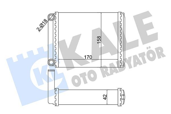 Kalorıfer Radyatoru Mercedes Sprınter B901>B904 95>06 KALE 358585