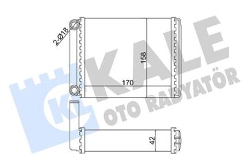 Kalorıfer Radyatoru Mercedes Sprınter B901>B904 95>06 KALE 358585