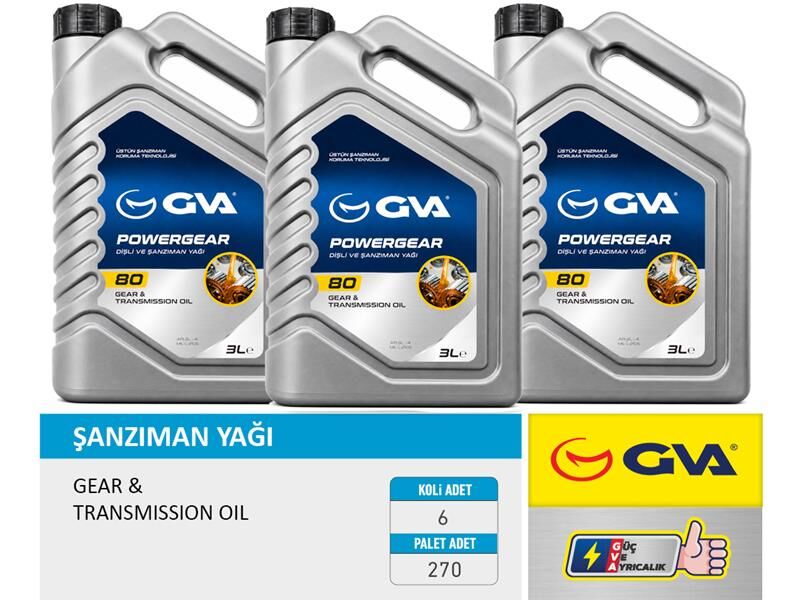 Şanzıman Yağı 80W Apı Gl-4 3 Lt GVA 9921810