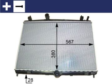 Radyatör C5 09>P508 10>1.6Hdı Ep6cdt Mek Otom Ac Klimasız 555X394x24 MAHLE CR2113000S