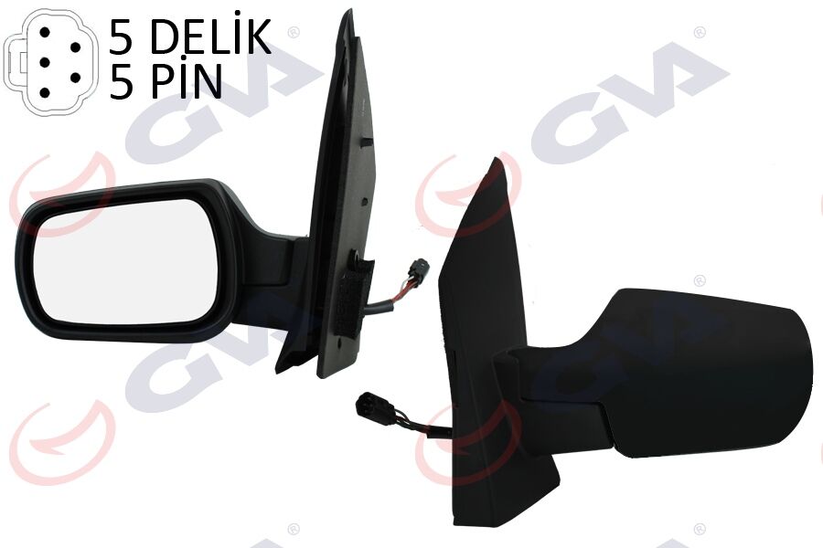 Dış Dikiz Aynası Sol Ford Fiesta 02> Elektrikli Isıtmalı 5Pin 5 Fiş Vm-312Ehl GVA 1037131