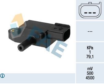 Egzoz Basınç Sensörü Ford Fiesta-Courier 12> 1.5-1.6 Tdci FAE 16148