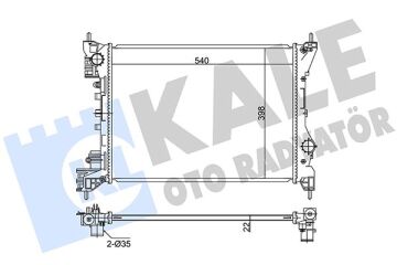 Doblo Iıı 10> 1.4 Alfa Mıto 08> Combo D 12> Al/Pl/Brz 540X388x16 KALE 351280