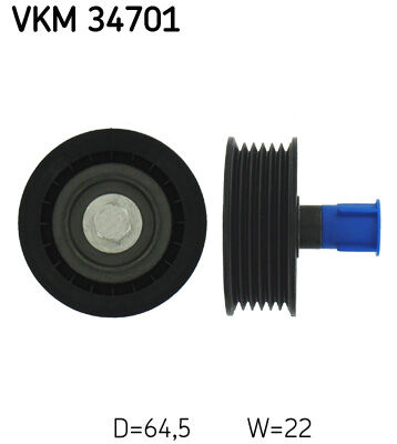 Alternatör Gergi Rulmanı Ducato-Boxer-Jumper-Transit 2.2Hdı-Tdcı SKF VKM34701