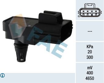 Emme Manıfold Basınç Map Sensörü Boxer 3-Jumper 3-2.2 Hdı Transıt V347 2.2Tdcı-2.4Tdcı 06>14 FAE 15098