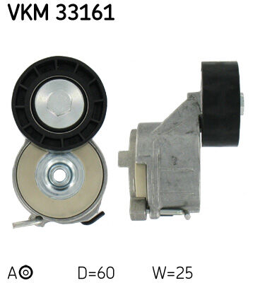 Alternatör Gergi Rulmanı Kütüklü P206-Bıpper-Expert-Partner-Berlıngo-C5-Jumpy-Nemo 1.4Hdı-1.6Hdı SKF VKM33161