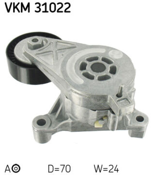 Alternatör Gergi Rulmanı V Gergi Kütüğü Golf5-Passat-Caddy-A3 1.9 Tdı-2.0 Tdı Bjb-Bdj-Bkc-Bkd SKF VKM31022