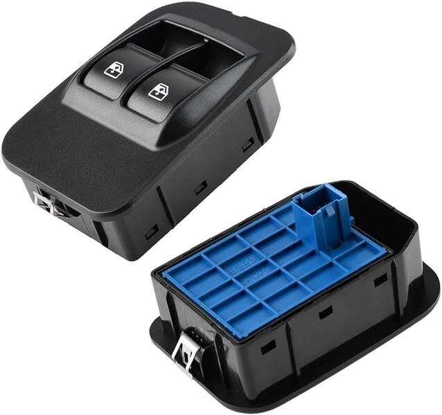 Cam Açma Düğmesi Anahtarı Sol Peugeot Bipper Cıtroen Nemo Fıat Fıorıno 08> Çiftli-Çerçeveli AUTODAK DAK3180