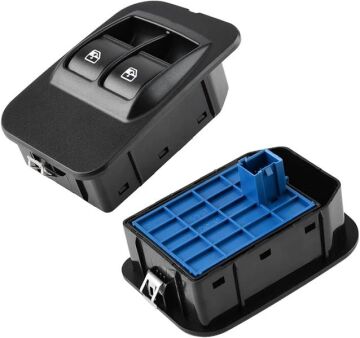 Cam Açma Düğmesi Anahtarı Sol Peugeot Bipper Cıtroen Nemo Fıat Fıorıno 08> Çiftli-Çerçeveli AUTODAK DAK3180