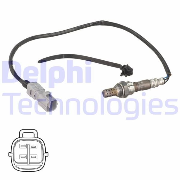 Oksijen Sensörü Toyota Ch-R 1.2L 8Nrfts Ngx10 16-> 1.8L 2Zr-Fxe Hybrıd Zyx10 Zyx11 16-> Katalizörün Önü DELPHI ES21261-12B1