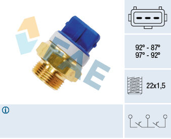 Fan Müşürü 87-92C Partner-Berlıngo-P205-P306-P405-Expert-Jumpy-Xsara-Zx 1.1-1.4-1.6-1.9 FAE 37920