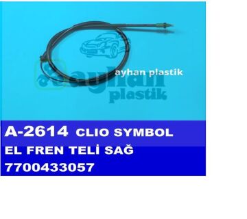 El Fren Teli Sağ Renault Clıo Symbol AYHAN A2614