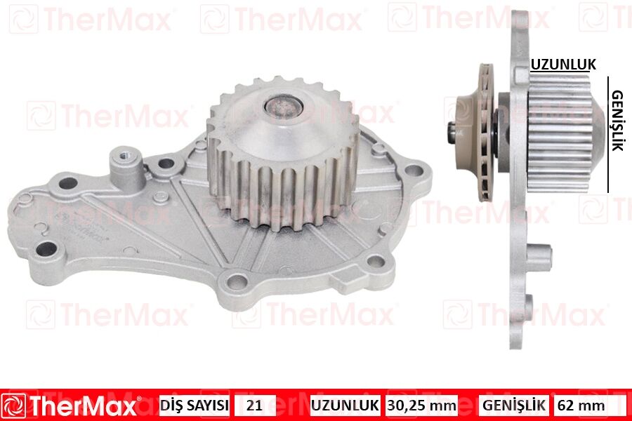 Devirdaim Peugeot P206-P207-P208-P307-P308-P1007-P2008-Bıpper Cıtroen C1-C2-C3-Ds3-Xsara-Nemo 1.4 Hd I Dv4 Fıesta-Fusıon 1.4 Tdcı THERMAX T01.180