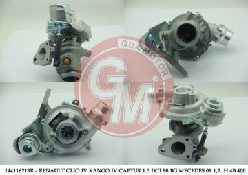 Turbo Şarj Renault Clıo Iv Kango Captur 1.5 Dcı 75-90 Bg Dacıa Dokker Logan Sandero GUA 40632