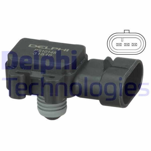 Map Sensörü Basınç Sensörü Astra G-Combo C-Corsa C 1.7 Dtı 16V 00> Y17dt-Dtl Dizel DELPHI PS10148