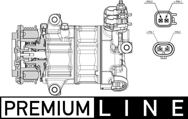 Klıma Kompresoru Focus Iv 17> Kuga Iıı 19> Puma 19> 1.0 Ecoboost Mild-Hybrid -1.5 Ecoblue MAHLE ACP654000P