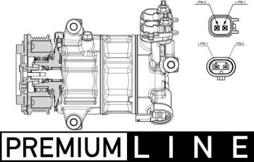 Klıma Kompresoru Focus Iv 17> Kuga Iıı 19> Puma 19> 1.0 Ecoboost Mild-Hybrid -1.5 Ecoblue MAHLE ACP654000P
