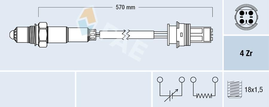 Oksıjen Sensoru Kat. Oncesı Bmw E36 E34 E31 FAE 77268